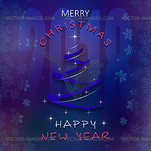 Christmas blue background02b - vector clip art