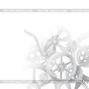 White gears 0 - vector image