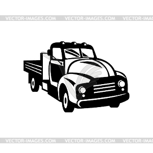 Vintage Amerikanischer Pickup Mit Holzseitenschienen Clipart Bild