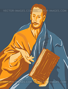 Artwork of El Greco Domenikos Theotokopoulos - vector clipart