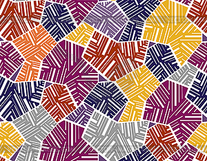 Geometric abstract seamless pattern motif - vector image