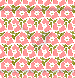 Floral seamless pattern background. Retro style. - vector EPS clipart
