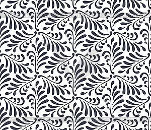 Floral seamless pattern background. Ornament with - vector image