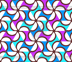 Geometric abstract seamless pattern motif - vector clip art