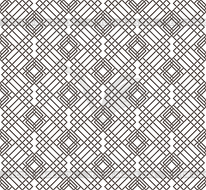 Geometric abstract seamless pattern. Linear motif - vector image