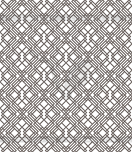 Geometric abstract seamless pattern. Linear motif - vector clip art