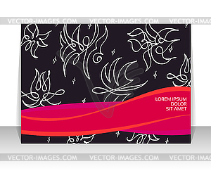 Flyer, leaflet, booklet layout. Editable design - vector clip art