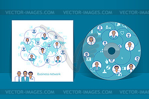 CD cover design template. EPS 10 , transparencies - vector clipart