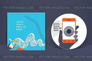 CD cover design template. EPS 10 , transparencies - vector clipart