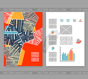 Flyer, leaflet, booklet layout. Editable design - vector image
