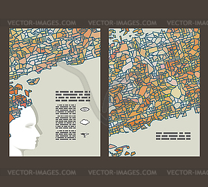 Flyer, leaflet, booklet layout. Editable design - vector image