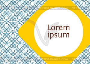 Invitation, business or greeting card template. - vector image