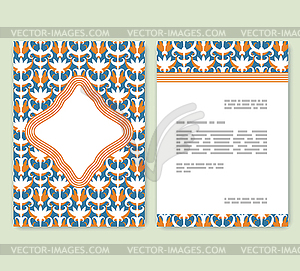 Flyer, leaflet, booklet layout. Editable design - vector clipart