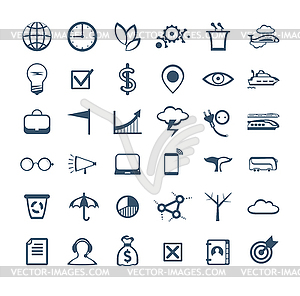 Business people icons. Management, human - vector image