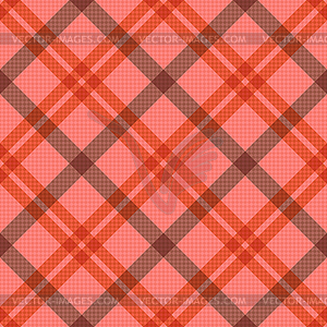 Seamless tartan diagonal pattern in pink and red - vector image