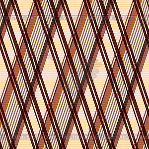 Rhombic seamless pattern in beige and brown - vector clip art