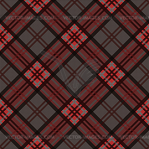 Diagonal seamless pattern in dark colors - vector clipart