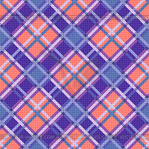 Seamless diagonal pattern in blue, coral and violet - vector clipart / vector image