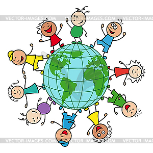 around the world clipart