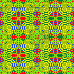 Seamless pattern with multicolour circles - vector clip art