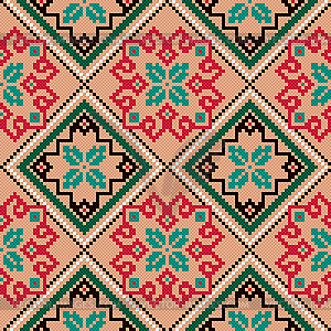 Ethnic Ukrainian colourful broidery - vector clipart