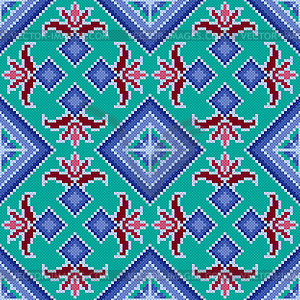 Ethnic Ukrainian multicolour broidery - vector image