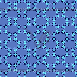 Seamless pattern in blue hues - vector image