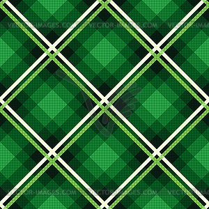 Diagonal seamless fabric pattern mainly in emerald - vector EPS clipart