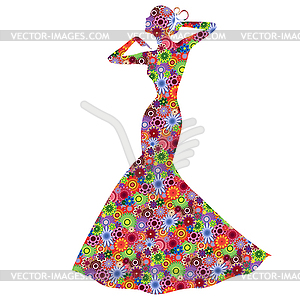 Abstract Graceful Lady - vector clip art