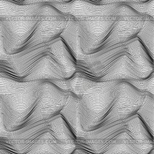 Abstract seamless pattern in black and white - vector clipart