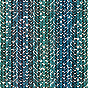 Seamless knitting pattern - vector clipart