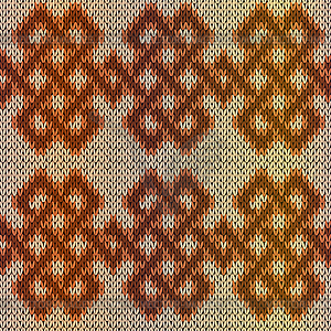 Knitting seamless pattern - vector image