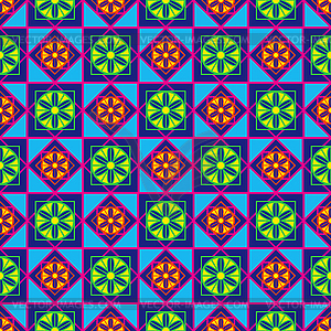 Geometric seamless multicolor pattern - vector clip art