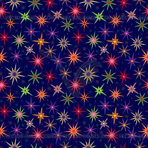 Seamless starry pattern - vector clipart