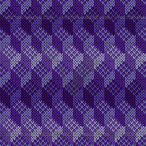 Knitted Seamless Cell Cube Pattern - vector clipart