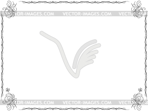 Frame Background with floral elements - vector clipart