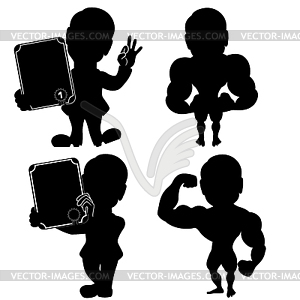 Set of man various situations - vector image