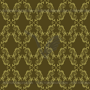 Seamless ornate pattern - royalty-free vector clipart