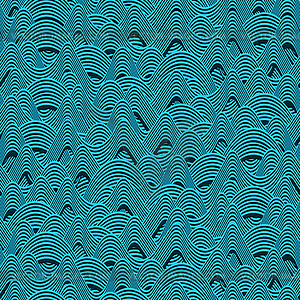 Seamless wavy lines - vector clipart