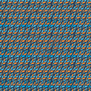 Seamless pattern with leaves - vector image