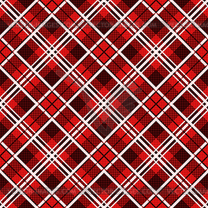 Diagonal seamless pattern in red hues - vector clip art