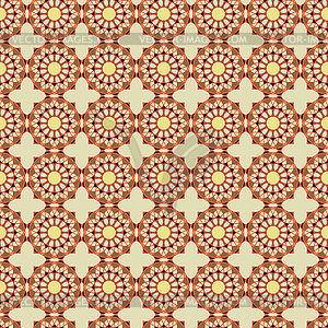 Seamless pattern in muted colors - vector clipart