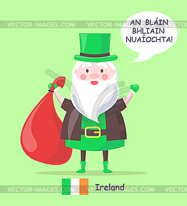 Weihnachtsmann Vector Irland Tasche Eps Mit Clipart xsthQrdC