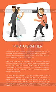 Fotograf Der Bilder Von Hochzeitspaaren Macht Clipart Bild