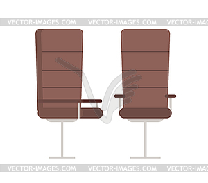 Paar Boss Sessel Bequeme Ledersessel Vector Clipart Vektorgrafik