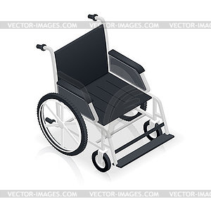 Wheelchair detailed isometric icon - vector clipart