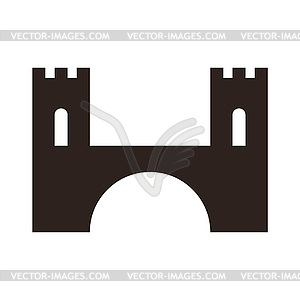 Bridge icon - vector clipart