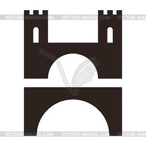 Set of bridges - vector clipart