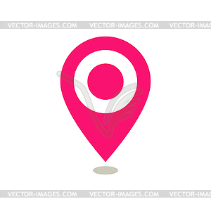 Map pointer icon - vector EPS clipart