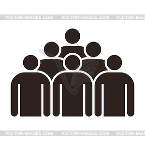 Group of people icon - vector image